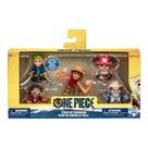 Pack 5 Figuras One Piece Luffy Zoro Chopper Wapol e Mr Five
