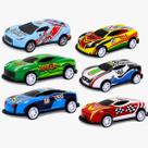 Pack 6 Carrinhos Miniatura Sortidos Esportivos Metal 1:64 Pull Back - Castela Pack 6 Carrinhos Miniatura Sortidos Esportivos Metal 1:64 Pull Back - Castela