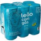 Pack 6x Ice Tea de Chá Preto com Gás e Limão Leão 6x290ml