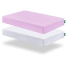 Pack and Play Sheets Biloban Fitted, pacote com 2 unidades para colchão Graco