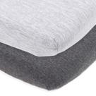 Pack and Play Sheets Cuddly Cubs Heather Grey, pacote com 2