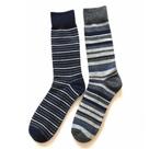 Pack C/2 pares meias sociais estampadas masculinas basic +