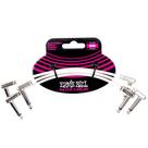 Pack c/3 cabo ernie ball pedal flat plug l p06385 white