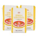 Pack c 3 Semola Rimacinata de trigo italiana Le 5 Stagioni 1 Kg