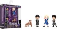 Pack c/ 4 Figuras de Metal Wandinha - Metalfigs 6 cm - Jada