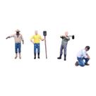 Pack c/ 4 Figuras Trabalhadores Rurais Mod. 02 1:87 HO Dio Studios 87345 Pack c/ 4 Figuras Trabalhadores Rurais Mod. 02 1:87 HO Dio Studios 87345