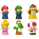 Pack c/ 6 Figuras Super Mario Little People Fisher Price