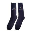 Pack com 1 par meias sociais estampadas fun masculinas basic + Pack com 1 par meias sociais estampadas fun masculinas basic +