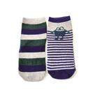 Pack com 2 pares de meias estampadas cano médio infantil menino basic +