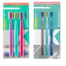 Pack com 3 escovas dentais kess pro extra macias 2109