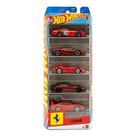 Pack Com 5 Carros Ferrari Hot Wheels 2026 Jln12 Mattel Vermelho Pack Com 5 Carros Ferrari Hot Wheels 2026 Jln12 Mattel Vermelho
