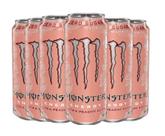 Pack Com 6x Energético Peachy Keen Zero Açúcar Monster 473ml