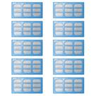 Pack de 10 Cartuchos de Filtro de Agua de Repuesto para Fuentes Cat Mate y Dog Mate