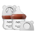 Pack de 2 Biberones de Vidrio Yanyoyo para Bebé 90 ml Anticólico Flujo Lento