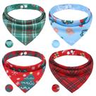 Pack de 4 Bandanas Navideñas para Perros PAWCHIE Reversibles 46x31 cm