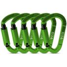 Pack de 5 Mosquetones de Escalada FVW 25KN con Cierre Automático Certificados por UIAA