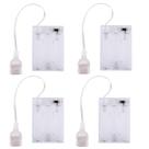 Pack de Baterias BTFO com 4 Peças, Caixa de Luz Neon USB Transparente