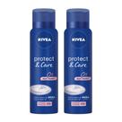 Pack Desodorante Antitranspirante Aerossol 48h Nivea Protect & Care 2 Unidades 150ml Pack Desodorante Antitranspirante Aerossol 48h Nivea Protect & Care 2 Unidades 150ml