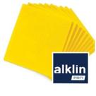Pacote 10 un Pano de Pia Multiuso Alklin 36cm x 40cm Amarelo
