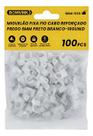 Pacote 100 Peças Grampo Fixa Fio Cabo Coaxial Miguelão 6mm