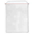 Pacote 100 Protetores Grande 23x32cm Porta Documento Plástico PVC Transparente Cristal ACP P30 Reutilizável Impermeável