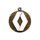 Pacote 20 Chaveiro 3d Renault 4cm Mdf Madeira Decorada