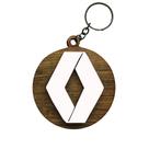 Pacote 20 Chaveiros 3d Renault com Argola 4cm Mdf Madeira Decorada