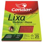 Pacote 25 Lixa Para Madeira Massa 1040/60 Artesanato - Condor