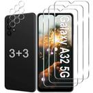 Pacote 3+3 Protetor de tela+lente de câmera para Samsung A32 5G
