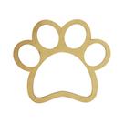Pacote 30 Aplique Recorte Pata de Cachorro Decoração 7x5 Mdf Madeira