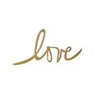 Pacote 50 Aplique Love P 11x4,8 Mdf Madeira