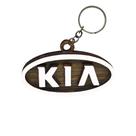 Pacote 50 Chaveiros 3d Marca Kia com Argola 4cm Mdf Madeira Decorada
