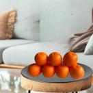 Pacote 9 Laranjas Artificial otimo preço Frutas Artificiais para arranjos decoração e enfeites - DE0423