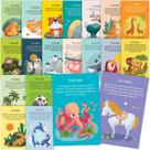 Pacote a granel de cartão postal T MARIE 40 Animal Fun Fact para crianças
