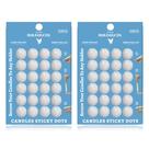 Pacote adesivo de cera branca Taper Candle Sticky Dots com 48