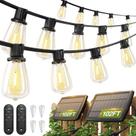 Pacote adicional Solar String Lights de 31 m à prova d'água com controle remoto Pacote adicional Solar String Lights de 31 m à prova d'água com controle remoto