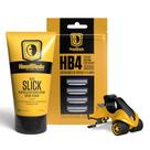 Pacote básico de barbear HeadBlade ATX masculino com creme de 150 ml