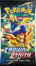 Pacote Booster Pokémon TCG Crown Zenith com 10 cartas