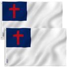 Pacote Christian Flag Anley com 2 poliéster Fly Breeze 90x150cm