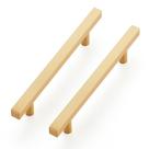 Pacote com 10 alças douradas de latão de 11,5 cm com orifício central