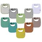 Pacote com 10 babadores impermeáveis SPINFOX, algodão felpudo, 30x20 cm