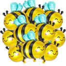Pacote com 10 balões Bee Balloons Celehappy Smile Face para decoração de festa