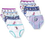 Pacote com 10 calcinhas Disney Frozen 100% algodão penteado para meninas 2-3T Pacote com 10 calcinhas Disney Frozen 100% algodão penteado para meninas 2-3T