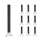 Pacote com 10 conectores giratórios de balaústre Sidasu para quadrados de 1/2"