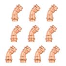 (Pacote com 10) Encaixes de cotovelo EFIELD Copper Press Fit de 45 graus