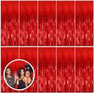 Pacote com 10 flâmulas de alumínio vermelho Backdrop BOMSI 100x200 cm Pacote com 10 flâmulas de alumínio vermelho Backdrop BOMSI 100x200 cm