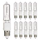 (Pacote com 10) Mini candelabro Q150CL/MC JD T4 E11 de 150 W 120 V