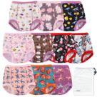 Pacote com 10 roupas íntimas EZ Moms para meninas para treinar o penico para crianças 2T-3T
