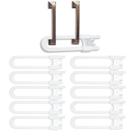 Pacote com 10 unidades de segurança ajustáveis Lock Vmaisi Baby Sliding em forma de U