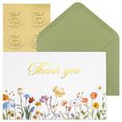 Pacote com 100 cartões de agradecimento Thboxes de 10 x 15 cm com adesivos